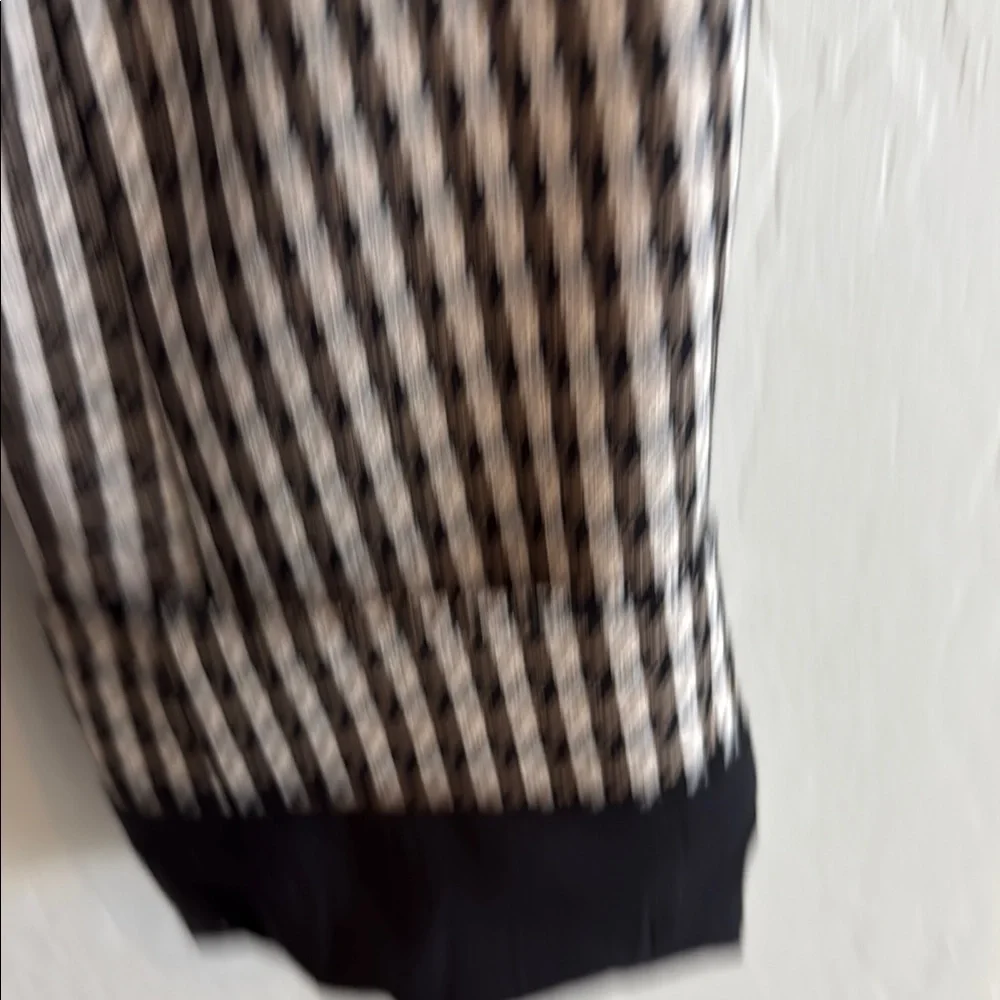 White House Black Market Houndstooth Zip-Up Jacket size 14 - Picture 6 of 13